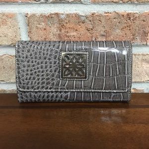 Faux Alligator Print Wallet